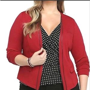 Torrid | Red Ponte Blazer